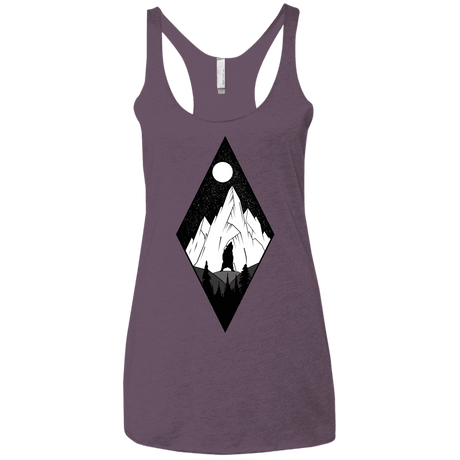 T-Shirts Vintage Purple / X-Small Bear Diamond Women's Triblend Racerback Tank
