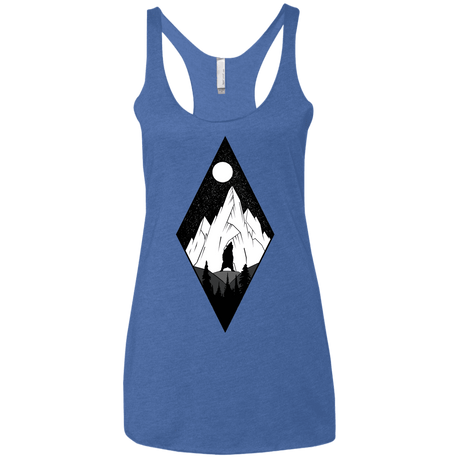 T-Shirts Vintage Royal / X-Small Bear Diamond Women's Triblend Racerback Tank