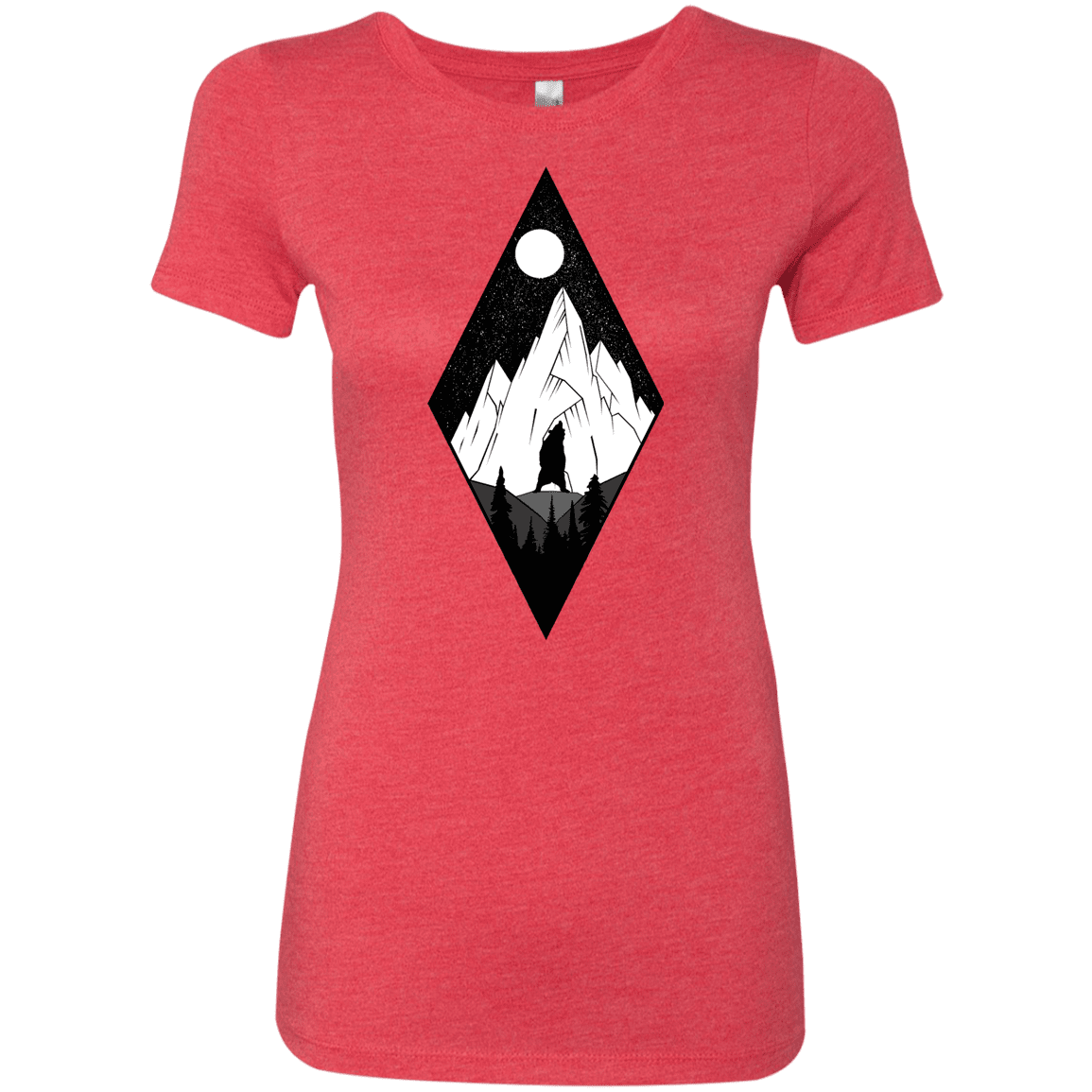 T-Shirts Vintage Red / S Bear Diamond Women's Triblend T-Shirt