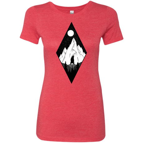 T-Shirts Vintage Red / S Bear Diamond Women's Triblend T-Shirt