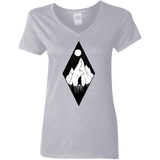 T-Shirts Sport Grey / S Bear Diamond Women's V-Neck T-Shirt