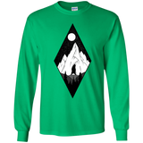 T-Shirts Irish Green / YS Bear Diamond Youth Long Sleeve T-Shirt