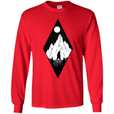 T-Shirts Red / YS Bear Diamond Youth Long Sleeve T-Shirt