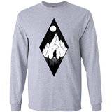 T-Shirts Sport Grey / YS Bear Diamond Youth Long Sleeve T-Shirt