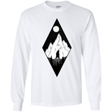 T-Shirts White / YS Bear Diamond Youth Long Sleeve T-Shirt