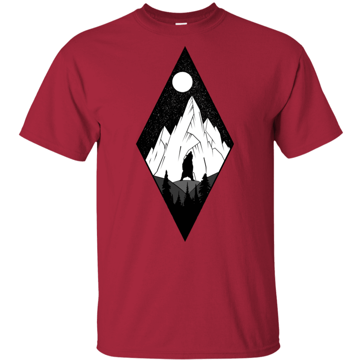T-Shirts Cardinal / YXS Bear Diamond Youth T-Shirt