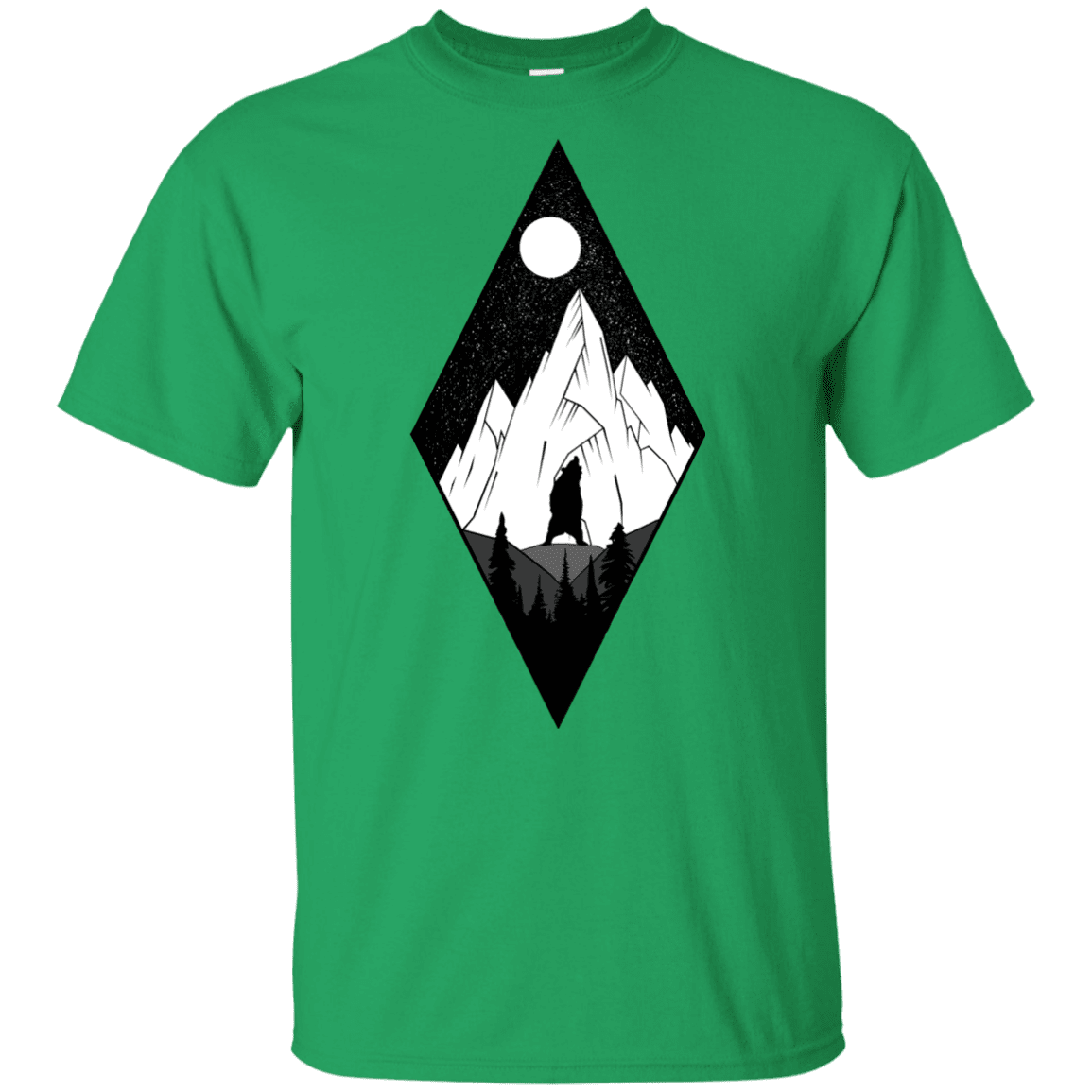 T-Shirts Irish Green / YXS Bear Diamond Youth T-Shirt