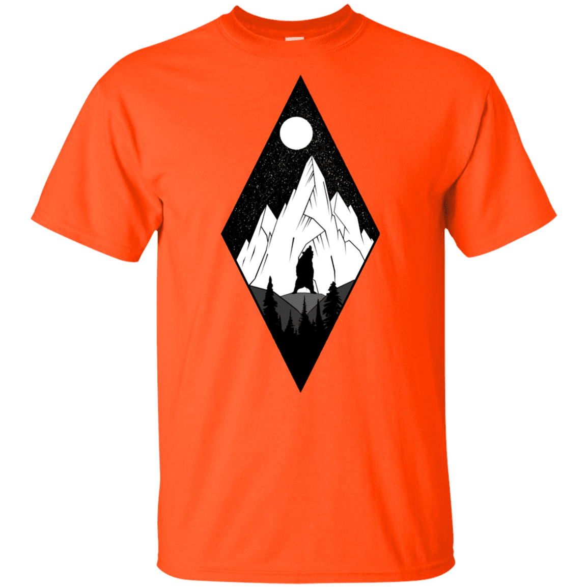 T-Shirts Orange / YXS Bear Diamond Youth T-Shirt