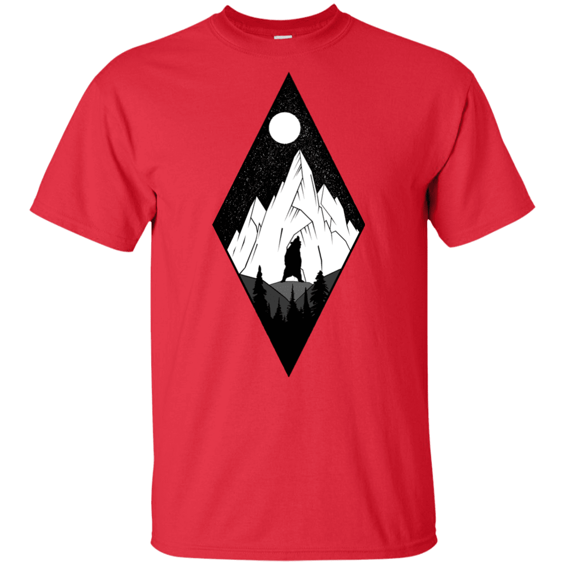 T-Shirts Red / YXS Bear Diamond Youth T-Shirt