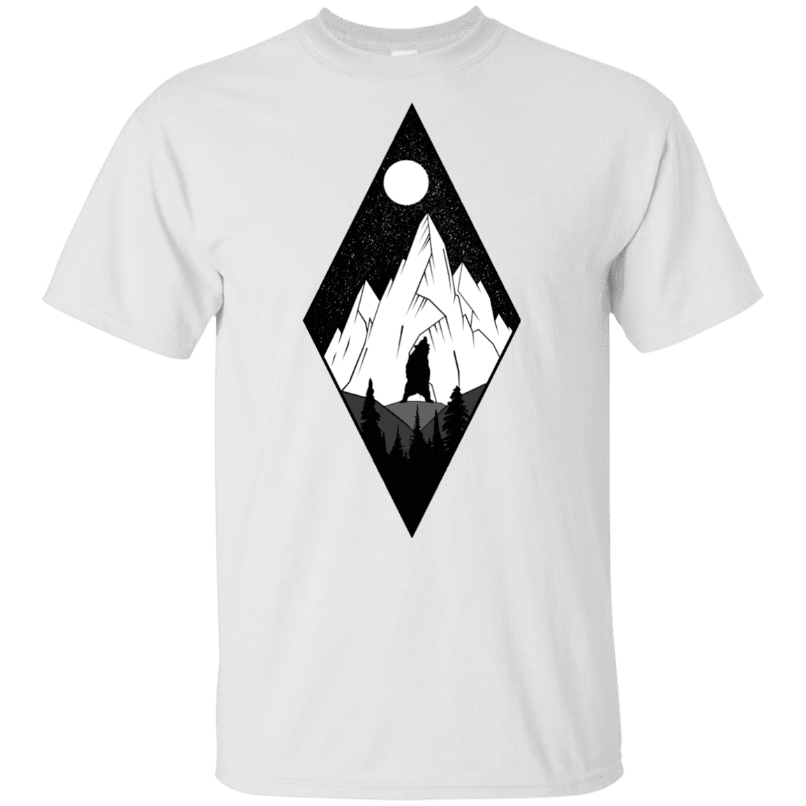 T-Shirts White / YXS Bear Diamond Youth T-Shirt
