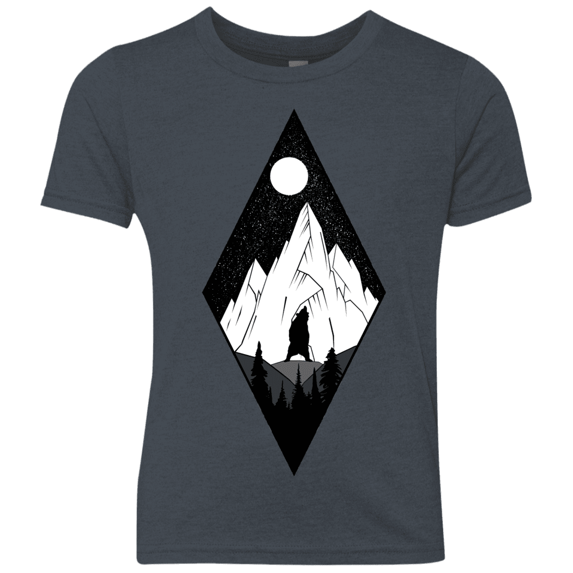 T-Shirts Vintage Navy / YXS Bear Diamond Youth Triblend T-Shirt