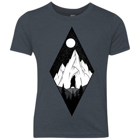 T-Shirts Vintage Navy / YXS Bear Diamond Youth Triblend T-Shirt