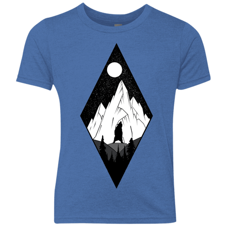 T-Shirts Vintage Royal / YXS Bear Diamond Youth Triblend T-Shirt