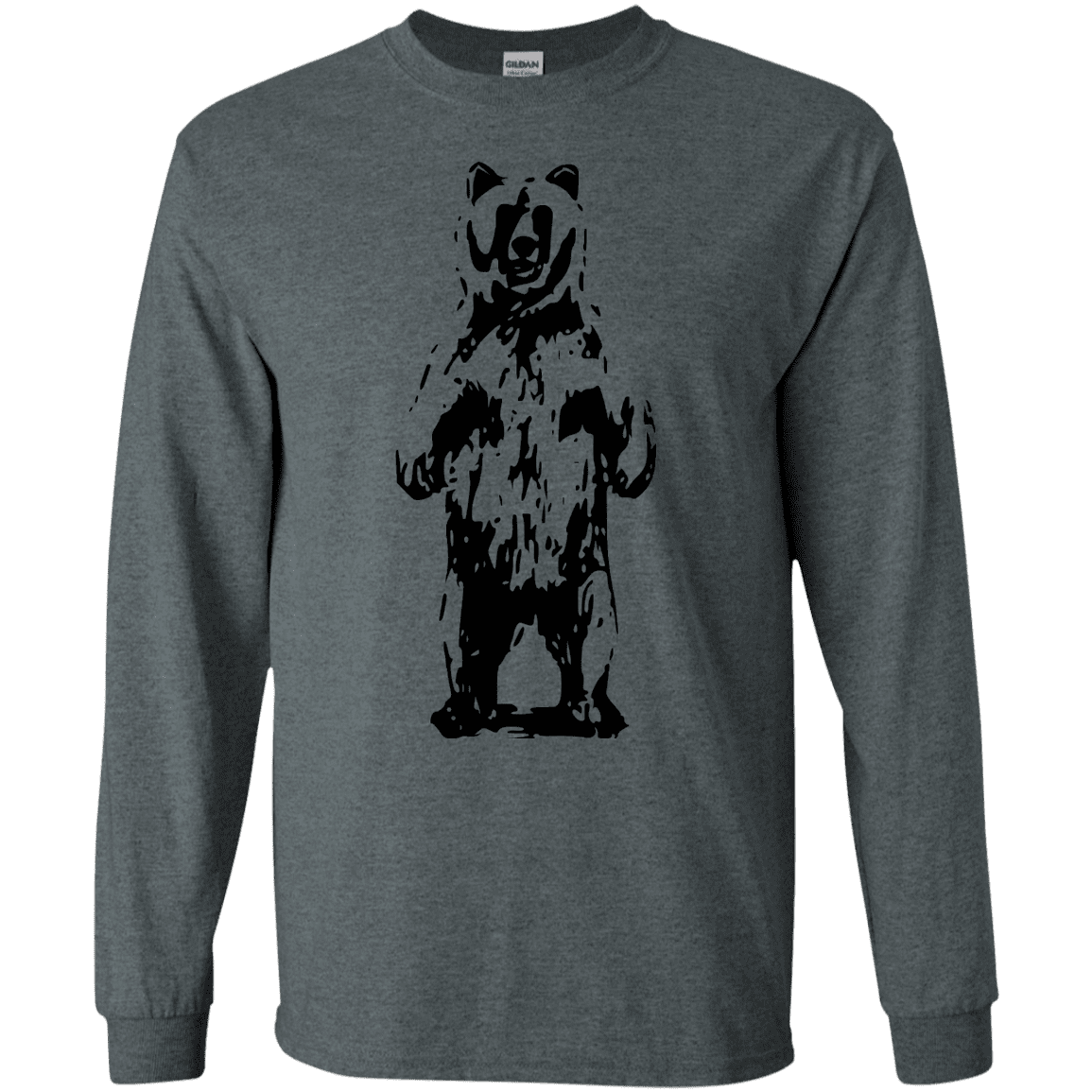 T-Shirts Dark Heather / S Bear Hug Men's Long Sleeve T-Shirt