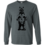 T-Shirts Dark Heather / S Bear Hug Men's Long Sleeve T-Shirt