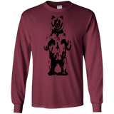 T-Shirts Maroon / S Bear Hug Men's Long Sleeve T-Shirt