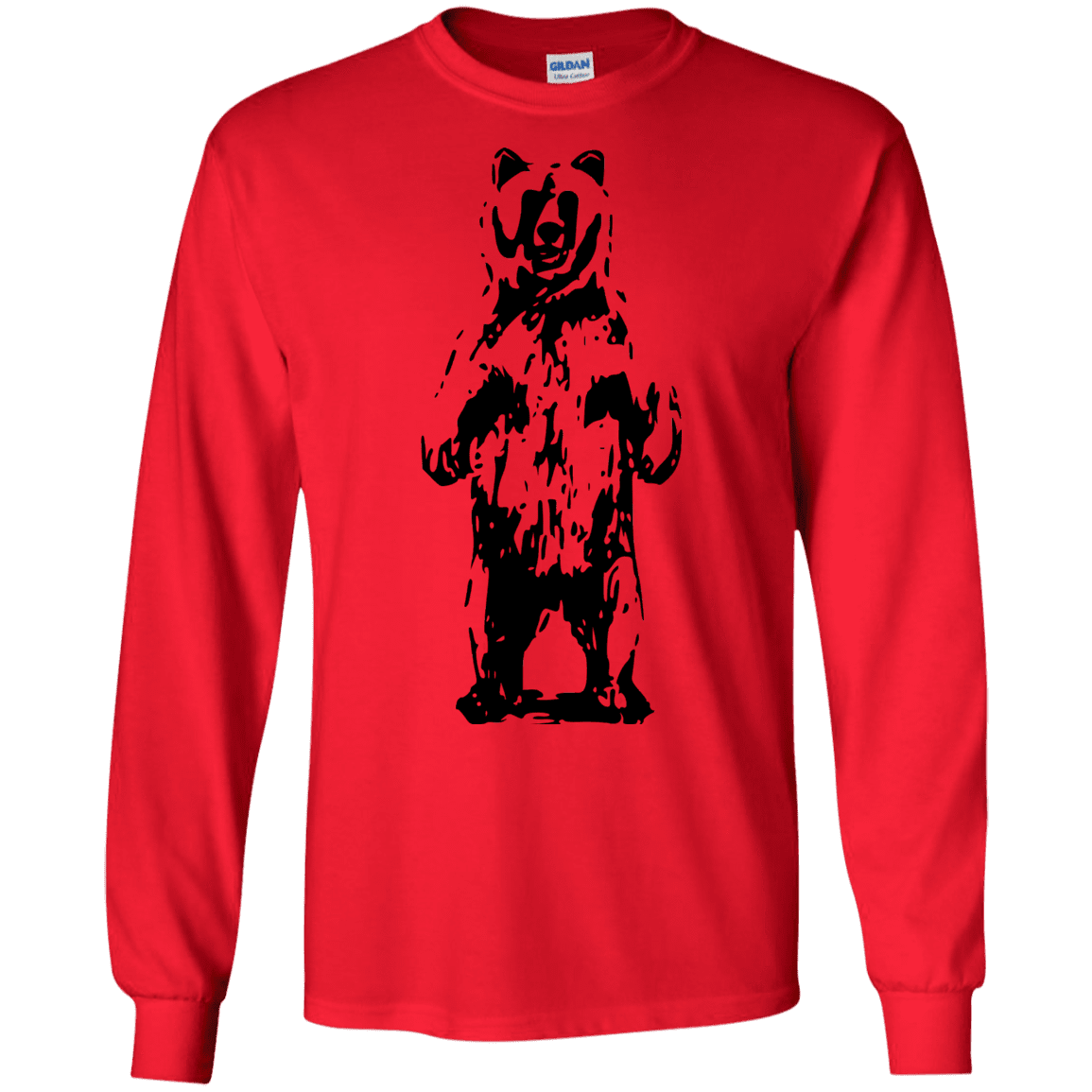 T-Shirts Red / S Bear Hug Men's Long Sleeve T-Shirt