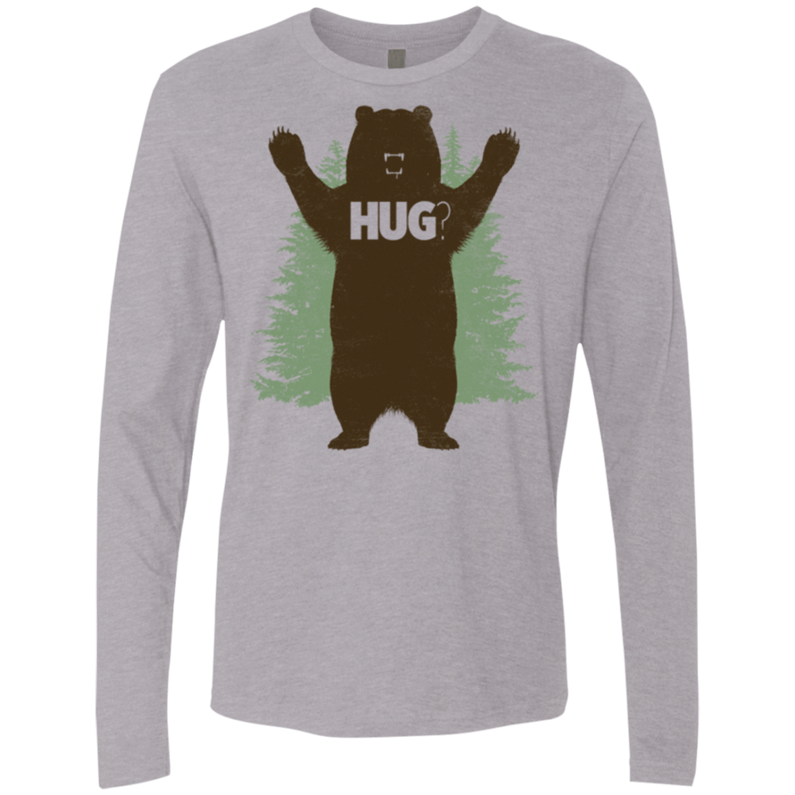 T-Shirts Heather Grey / Small Bear Hug Men's Premium Long Sleeve