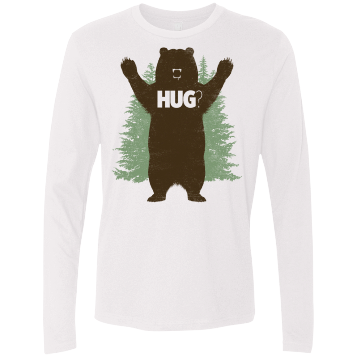 T-Shirts White / Small Bear Hug Men's Premium Long Sleeve