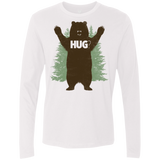 T-Shirts White / Small Bear Hug Men's Premium Long Sleeve