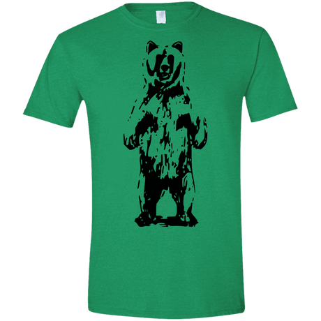 T-Shirts Heather Irish Green / S Bear Hug Men's Semi-Fitted Softstyle