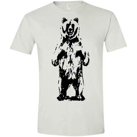 T-Shirts White / X-Small Bear Hug Men's Semi-Fitted Softstyle