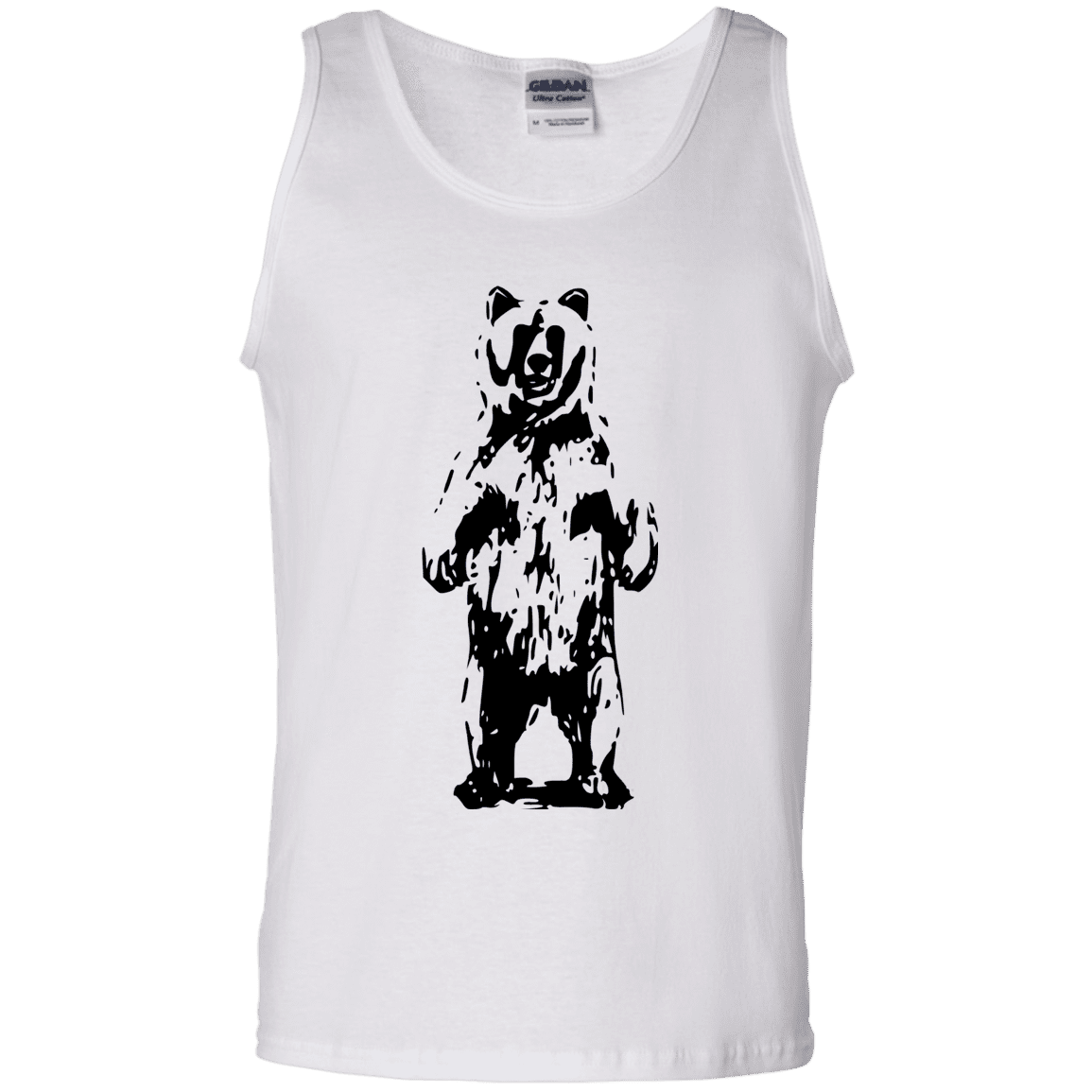 T-Shirts White / S Bear Hug Men's Tank Top