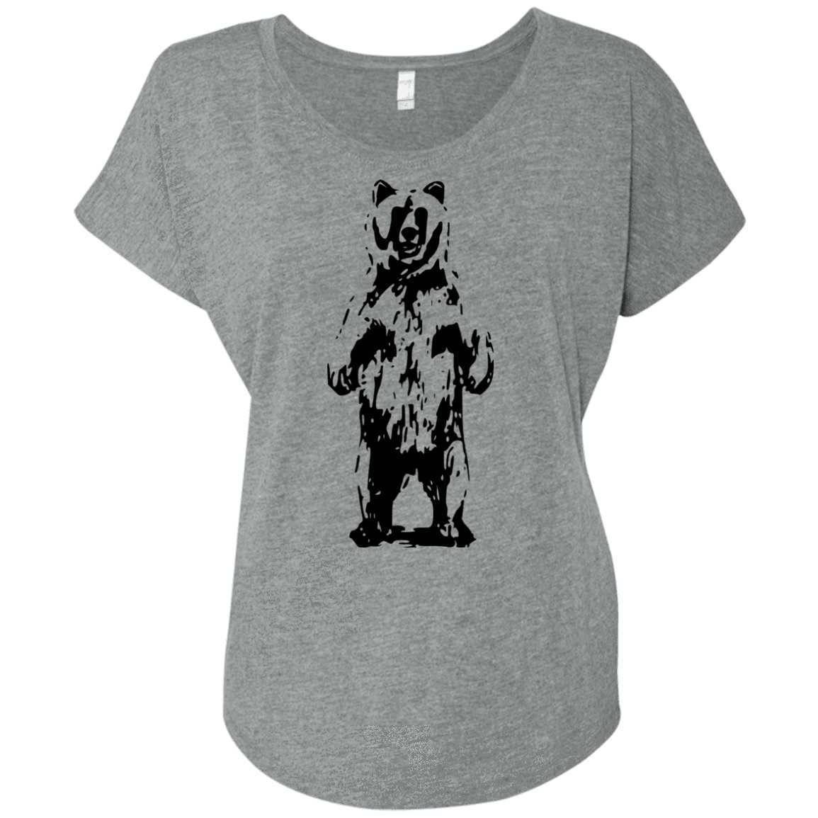 T-Shirts Premium Heather / X-Small Bear Hug Triblend Dolman Sleeve