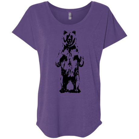 T-Shirts Purple Rush / X-Small Bear Hug Triblend Dolman Sleeve