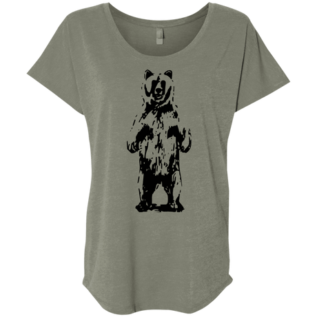 T-Shirts Venetian Grey / X-Small Bear Hug Triblend Dolman Sleeve