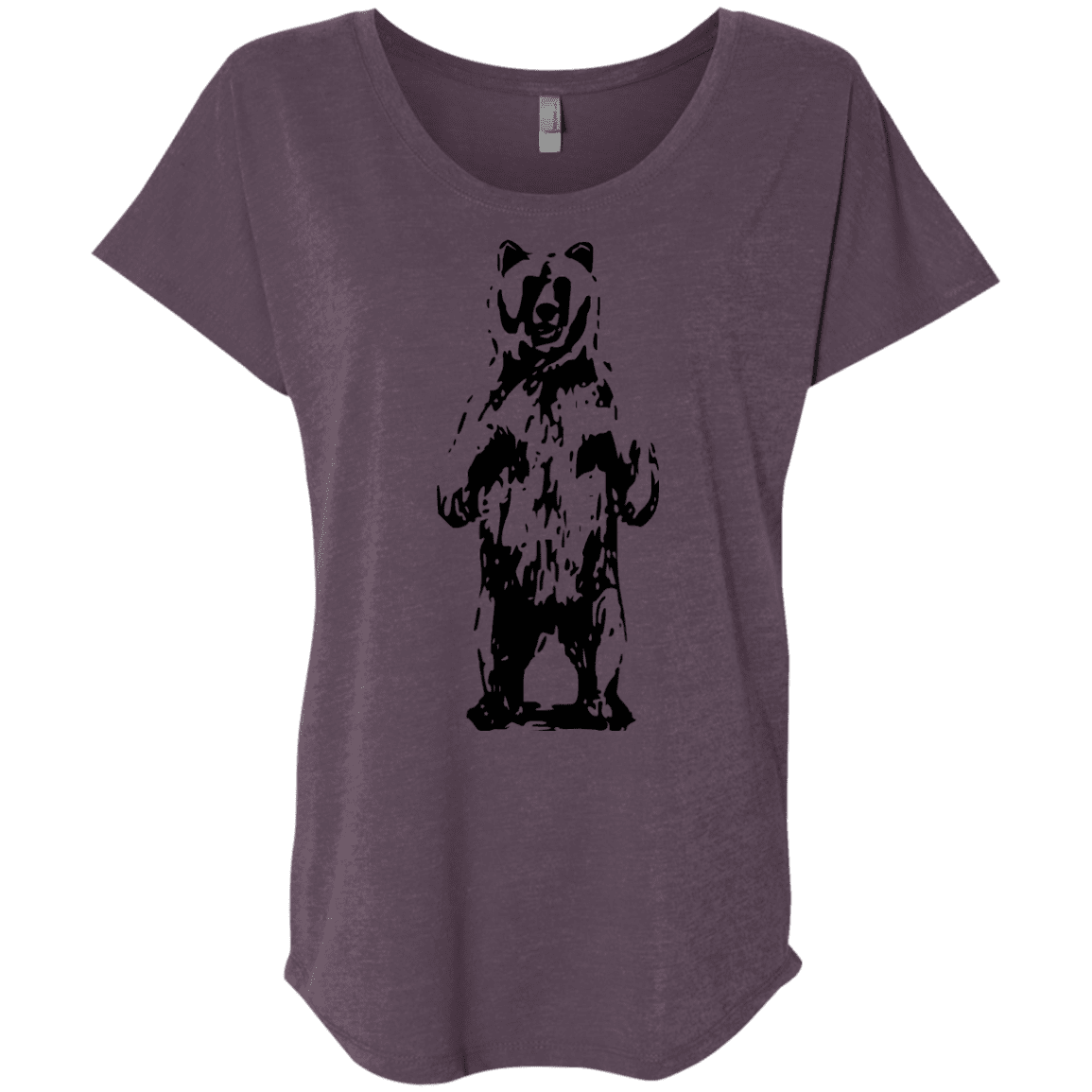 T-Shirts Vintage Purple / X-Small Bear Hug Triblend Dolman Sleeve