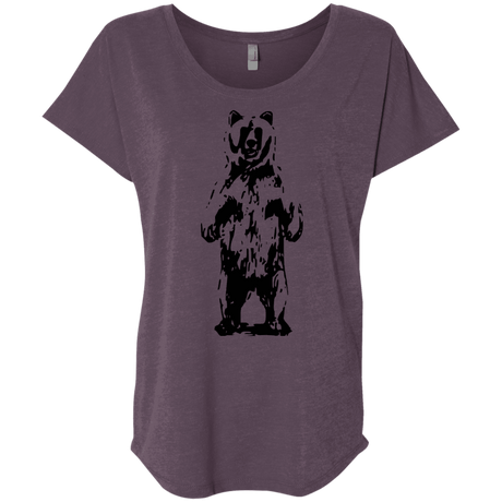 T-Shirts Vintage Purple / X-Small Bear Hug Triblend Dolman Sleeve