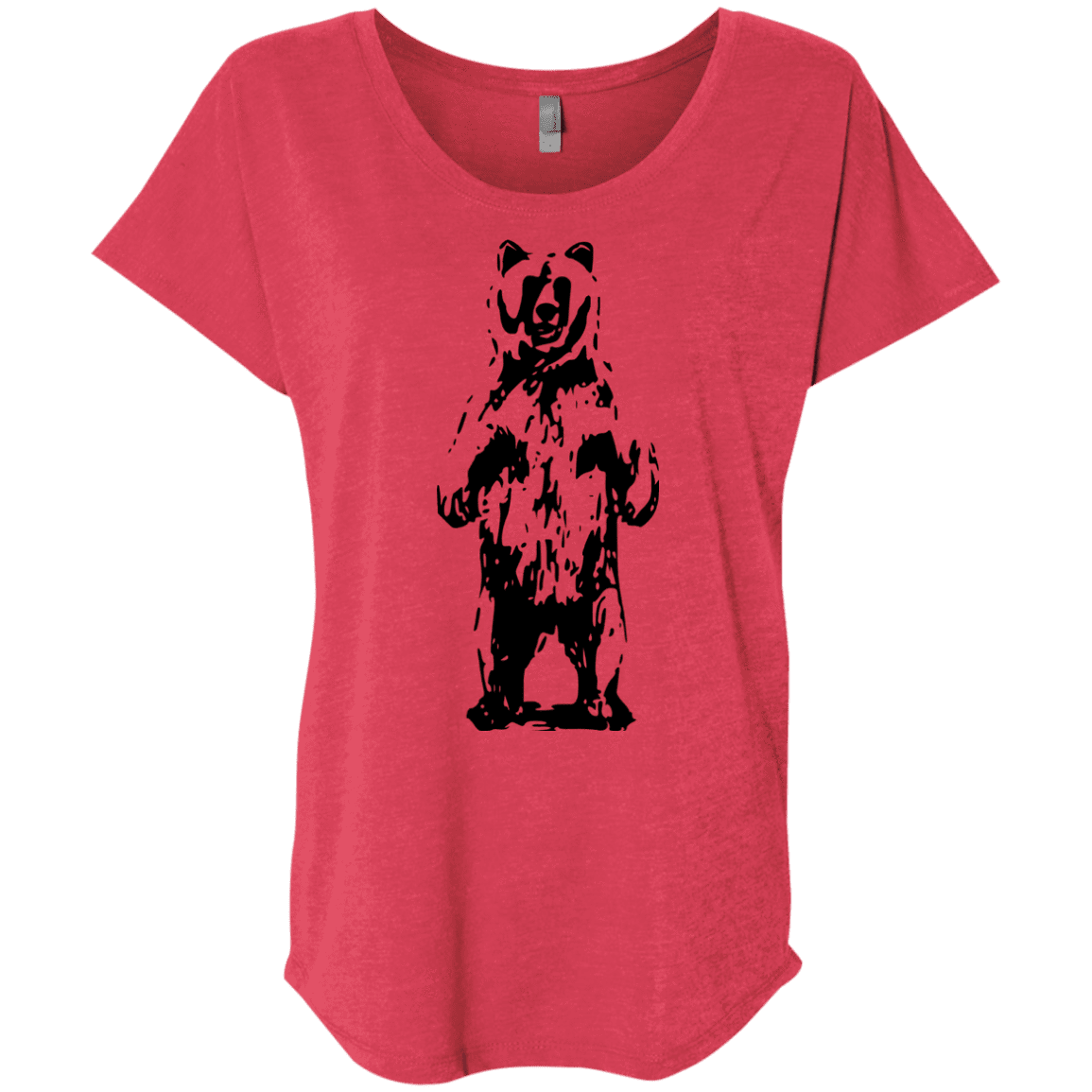 T-Shirts Vintage Red / X-Small Bear Hug Triblend Dolman Sleeve
