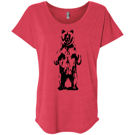 T-Shirts Vintage Red / X-Small Bear Hug Triblend Dolman Sleeve