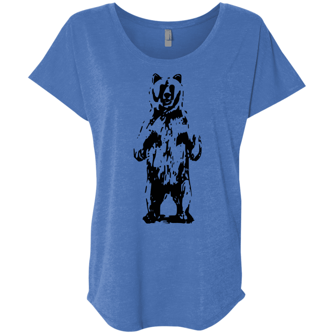 T-Shirts Vintage Royal / X-Small Bear Hug Triblend Dolman Sleeve