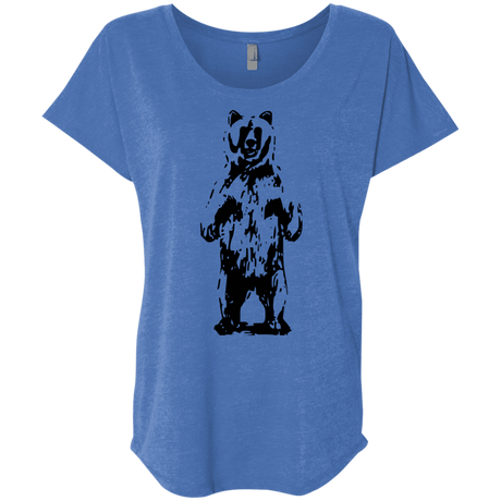 T-Shirts Vintage Royal / X-Small Bear Hug Triblend Dolman Sleeve