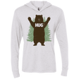 T-Shirts Heather White / X-Small Bear Hug Triblend Long Sleeve Hoodie Tee