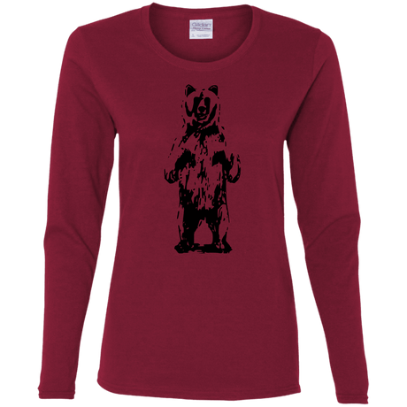 T-Shirts Cardinal / S Bear Hug Women's Long Sleeve T-Shirt