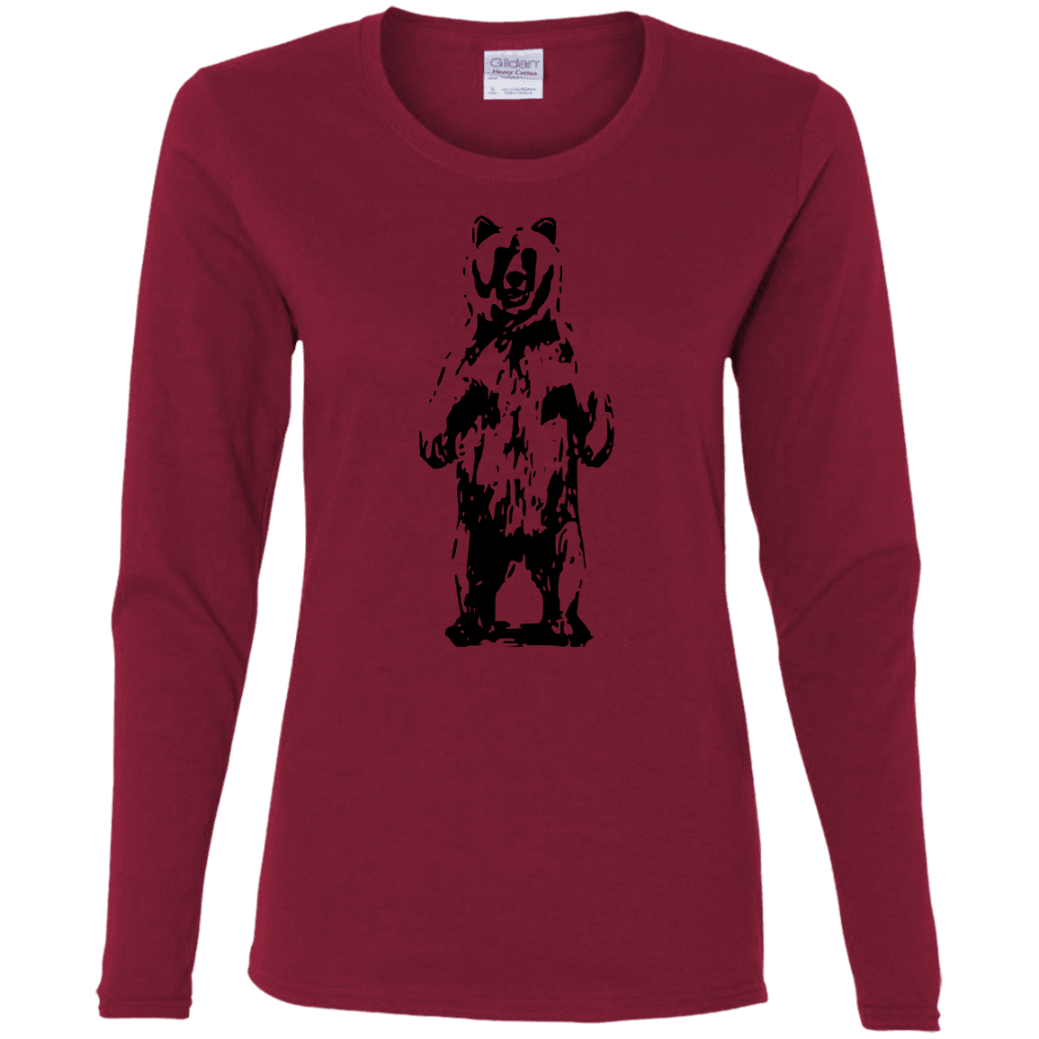 T-Shirts Cardinal / S Bear Hug Women's Long Sleeve T-Shirt