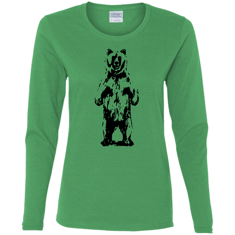 T-Shirts Irish Green / S Bear Hug Women's Long Sleeve T-Shirt