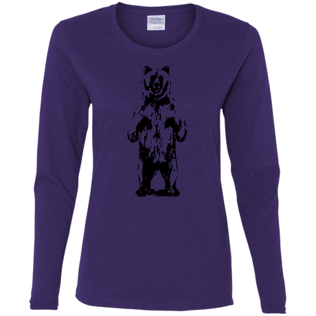 T-Shirts Purple / S Bear Hug Women's Long Sleeve T-Shirt