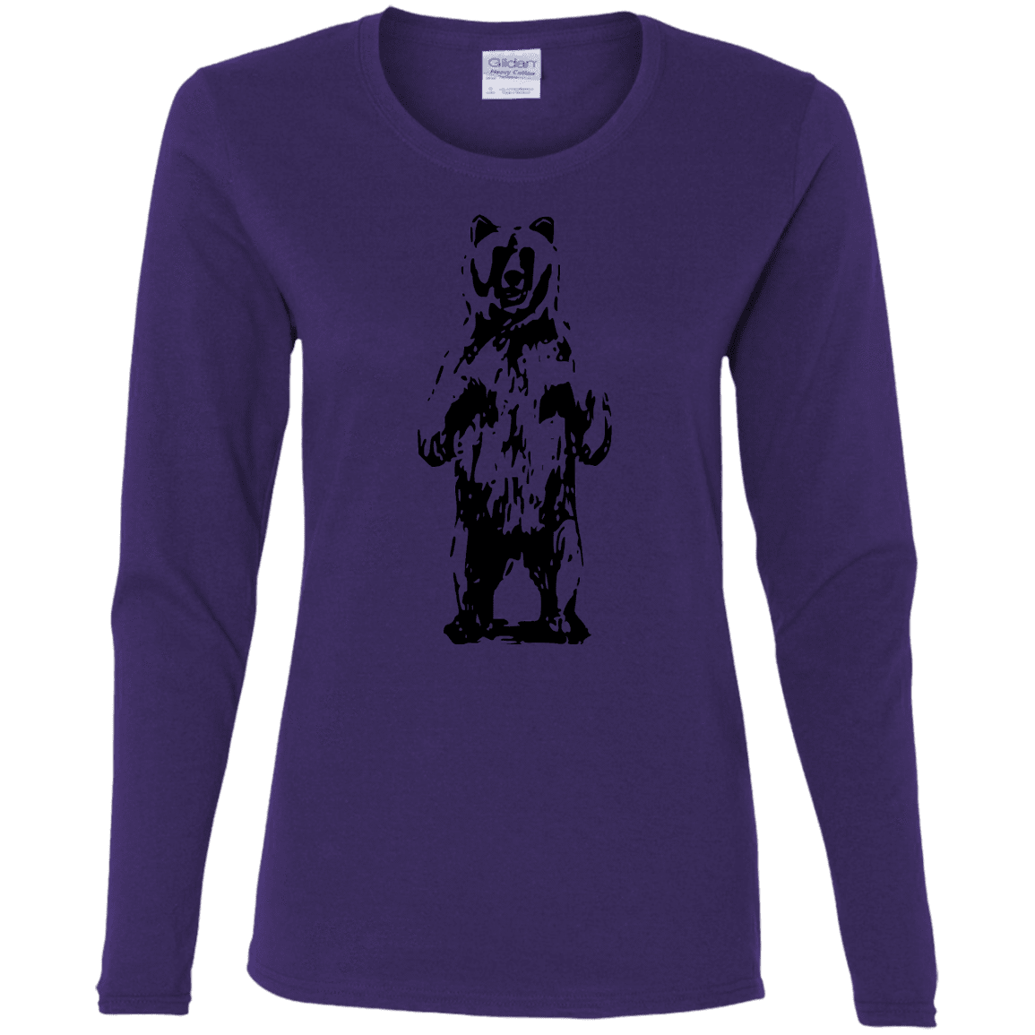 T-Shirts Purple / S Bear Hug Women's Long Sleeve T-Shirt
