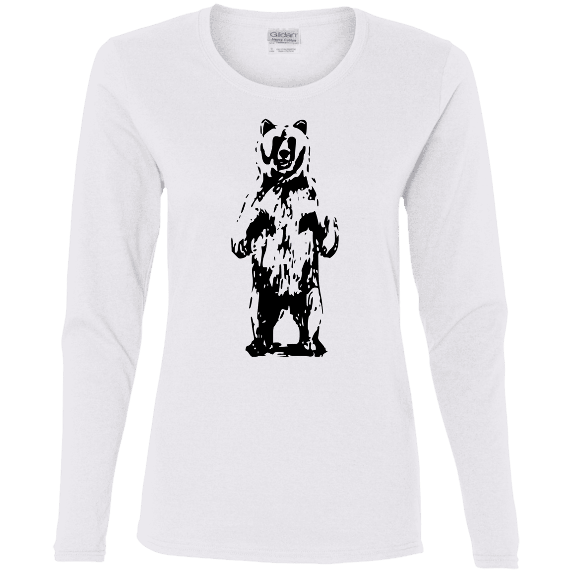 T-Shirts White / S Bear Hug Women's Long Sleeve T-Shirt