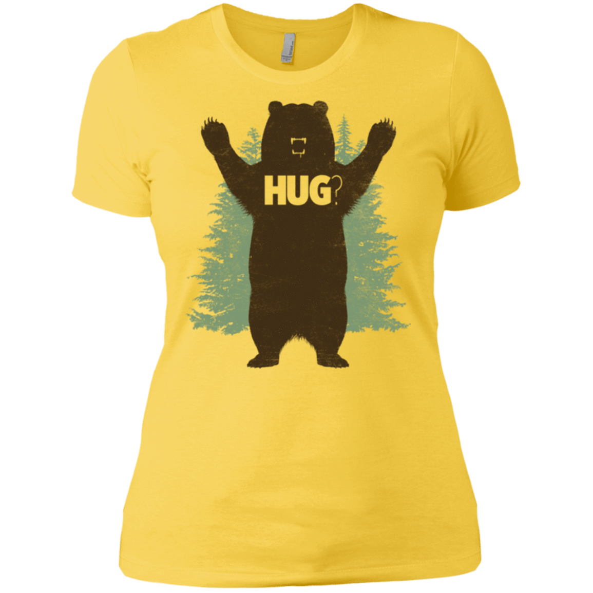 T-Shirts Vibrant Yellow / X-Small Bear Hug Women's Premium T-Shirt