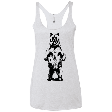 T-Shirts Heather White / X-Small Bear Hug Women's Triblend Racerback Tank
