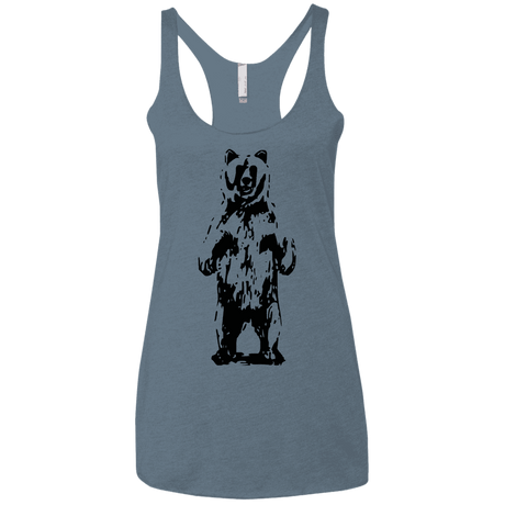 T-Shirts Indigo / X-Small Bear Hug Women's Triblend Racerback Tank