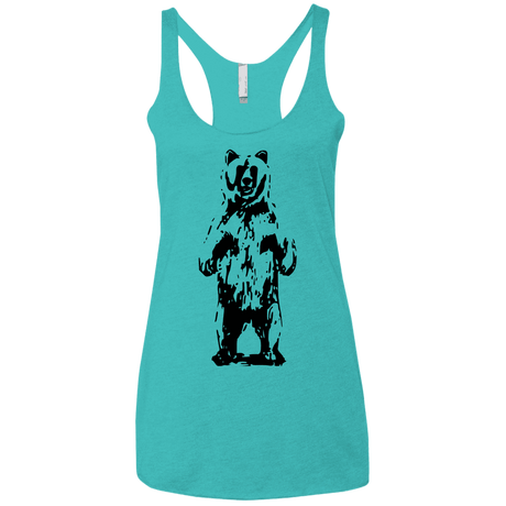 T-Shirts Tahiti Blue / X-Small Bear Hug Women's Triblend Racerback Tank