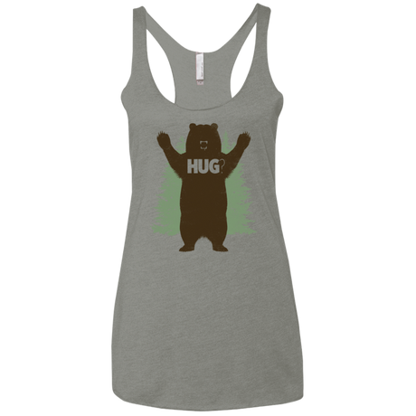 T-Shirts Venetian Grey / X-Small Bear Hug Women's Triblend Racerback Tank