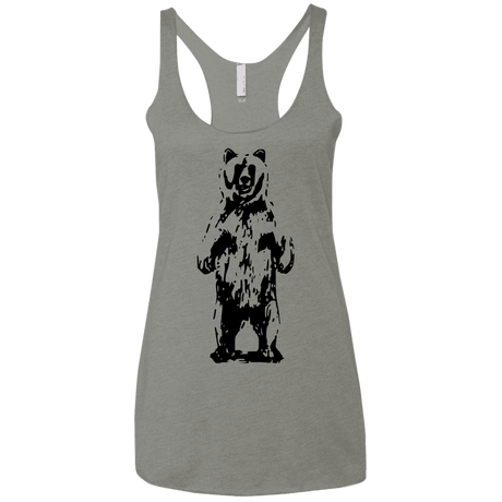 T-Shirts Venetian Grey / X-Small Bear Hug Women's Triblend Racerback Tank