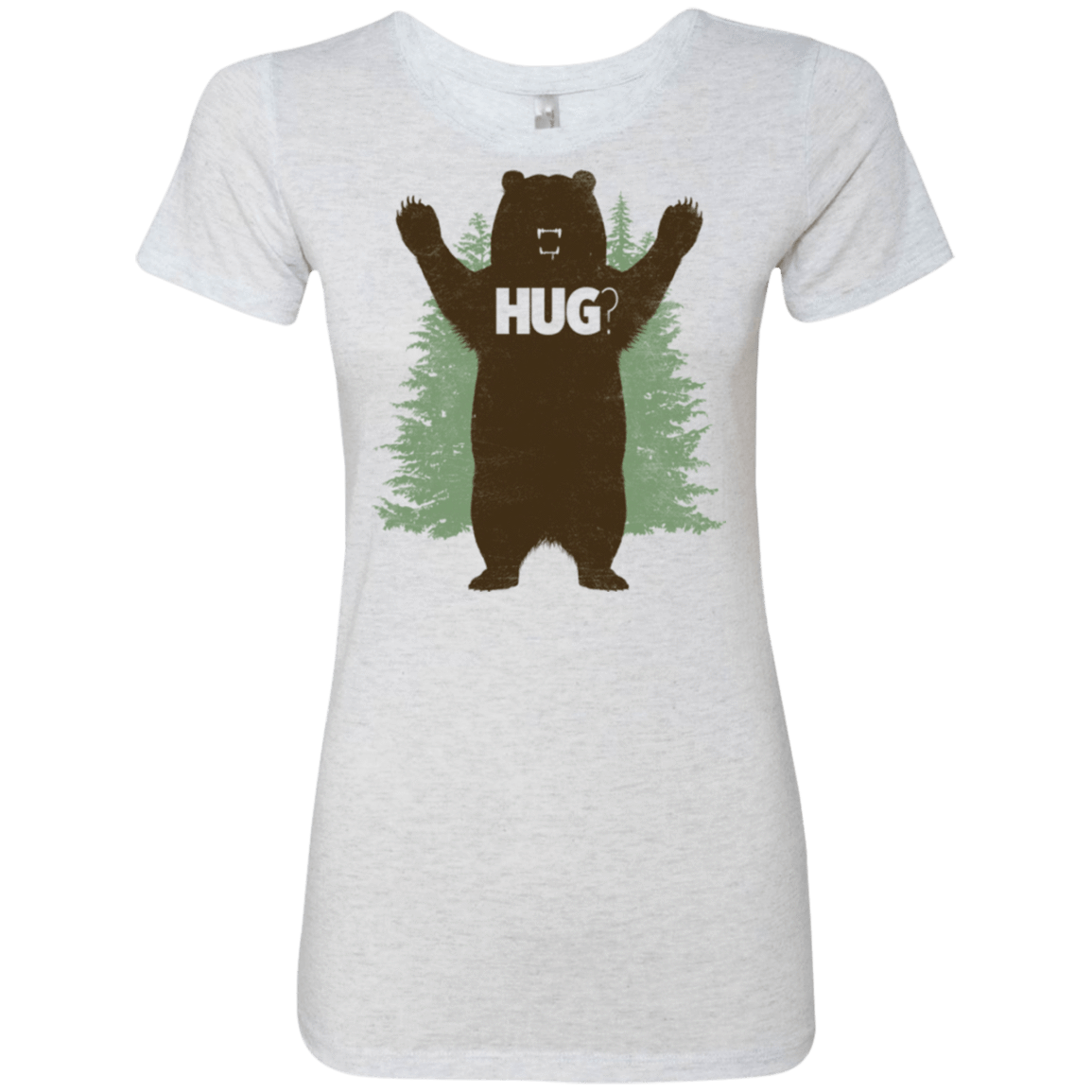 T-Shirts Heather White / Small Bear Hug Women's Triblend T-Shirt